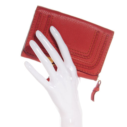 Chloe Calfskin Marcie Compact Wallet Maple Leaf 2 of 9
