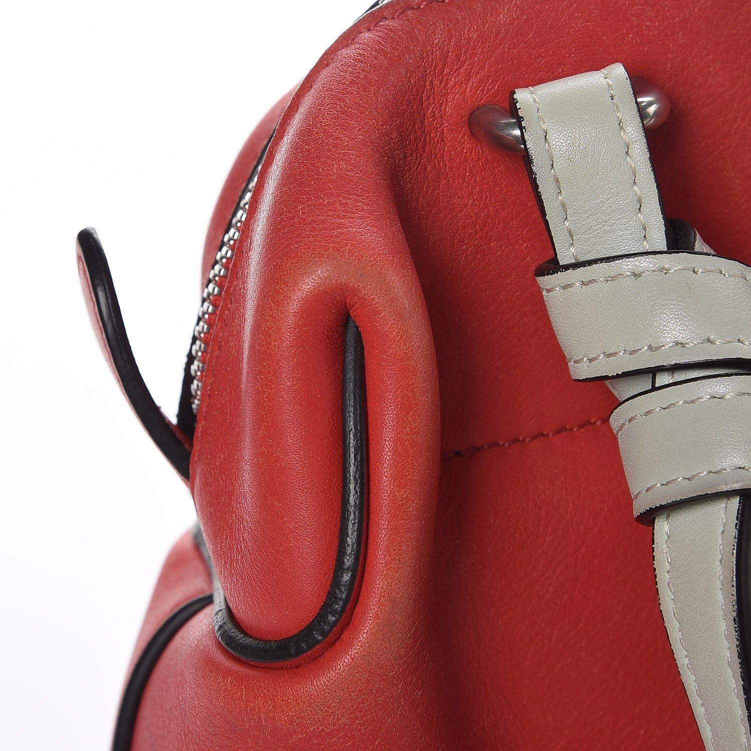 Celine Lambskin Small Soft Cube Satchel Bright Red 6 of 13