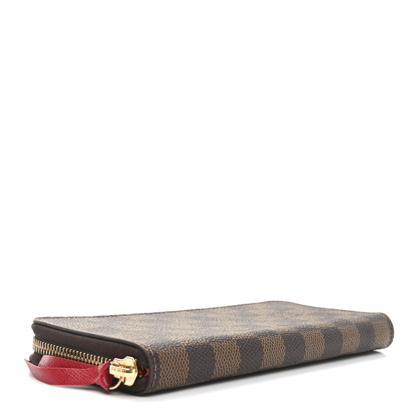 Damier Ebene Clemence Wallet Cherry