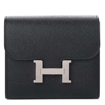 Hermes Epsom Constance Short Wallet Black 1 of 9