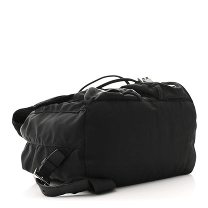 Prada Nylon Vela Saffiano Medium Backpack Black 4 of 12