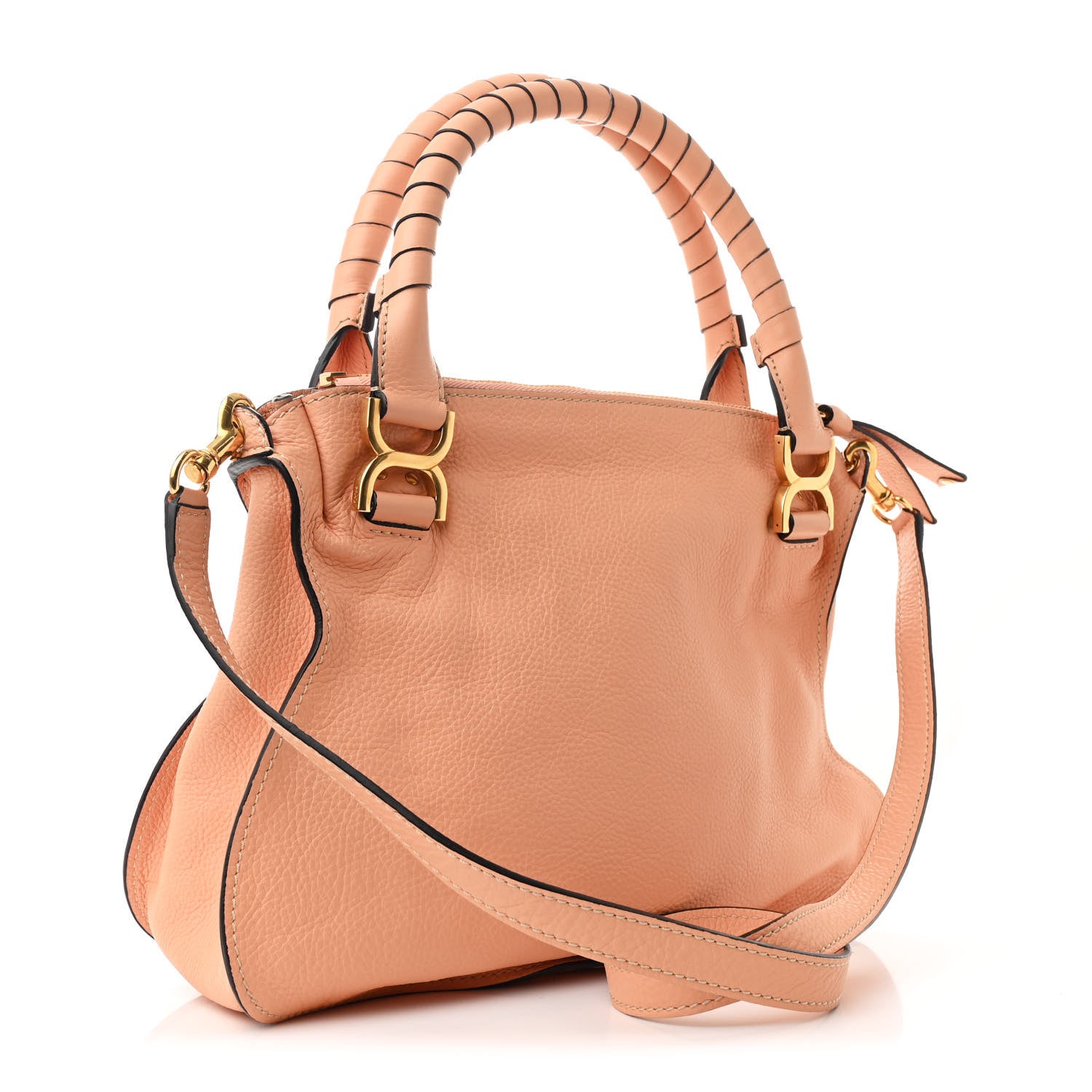 Chloe Calfskin Medium Marcie Satchel Terracotta Pink 1705580 Chloe Calfskin Medium Marcie Satchel Terracotta Pink 1705580