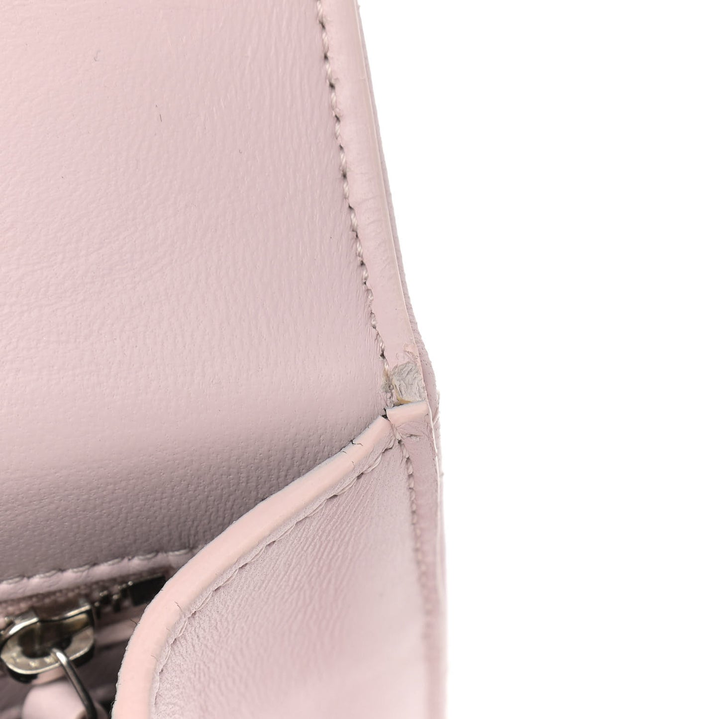 Lambskin Quilted Knuckle Shoulder Bag Pink