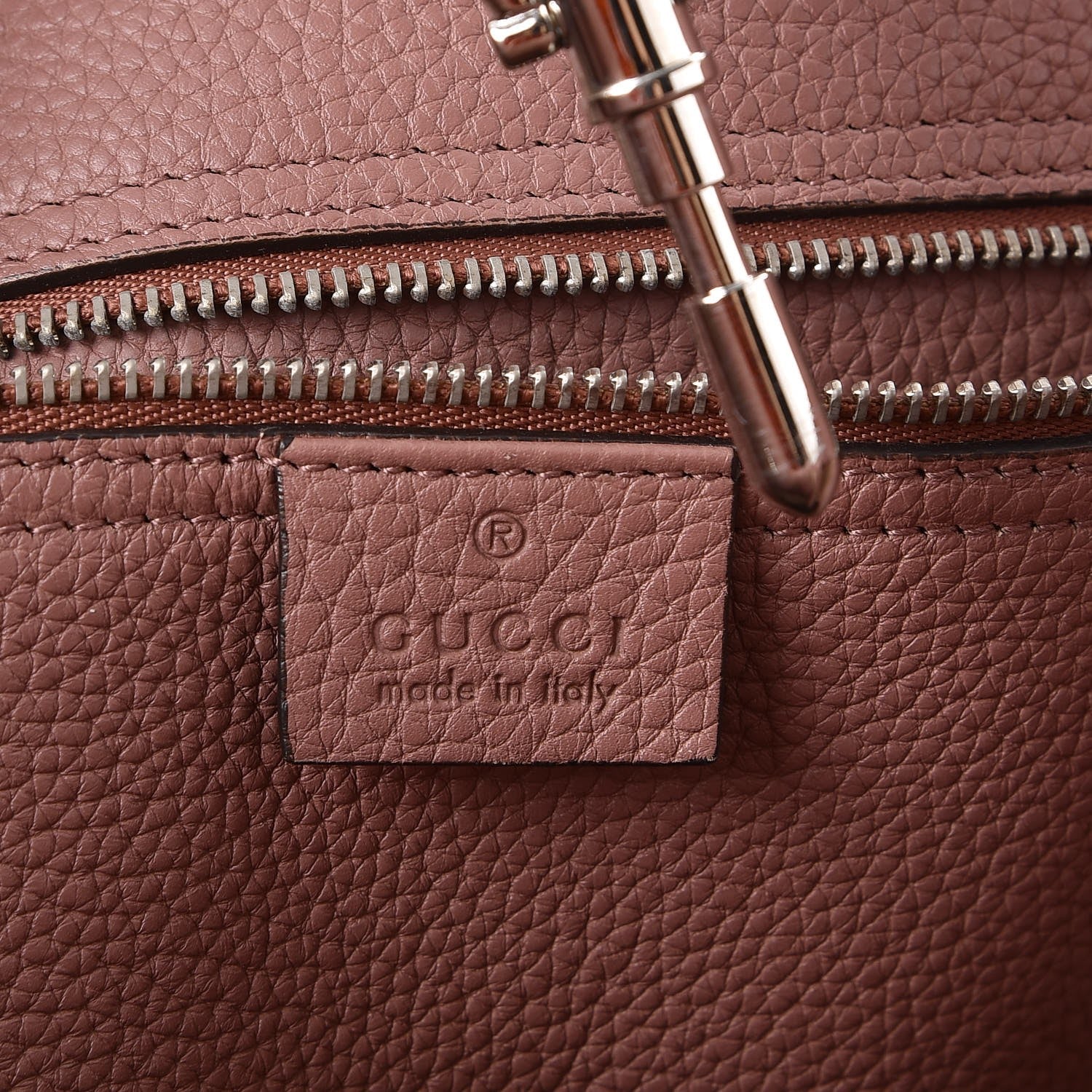Gucci Soft Calfskin Medium Jackie Top Handle Bag Antique Rose 6 of 14