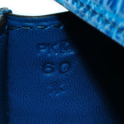 Hermes Shiny Niloticus Crocodile Egee Clutch Bleu Izmir 5 of 9