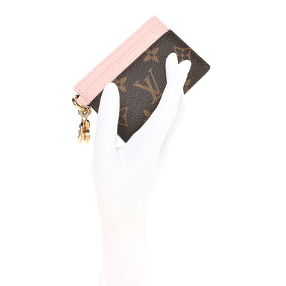 Louis Vuitton Monogram LV Charms Card Holder Rose Ballerine 2 of 7