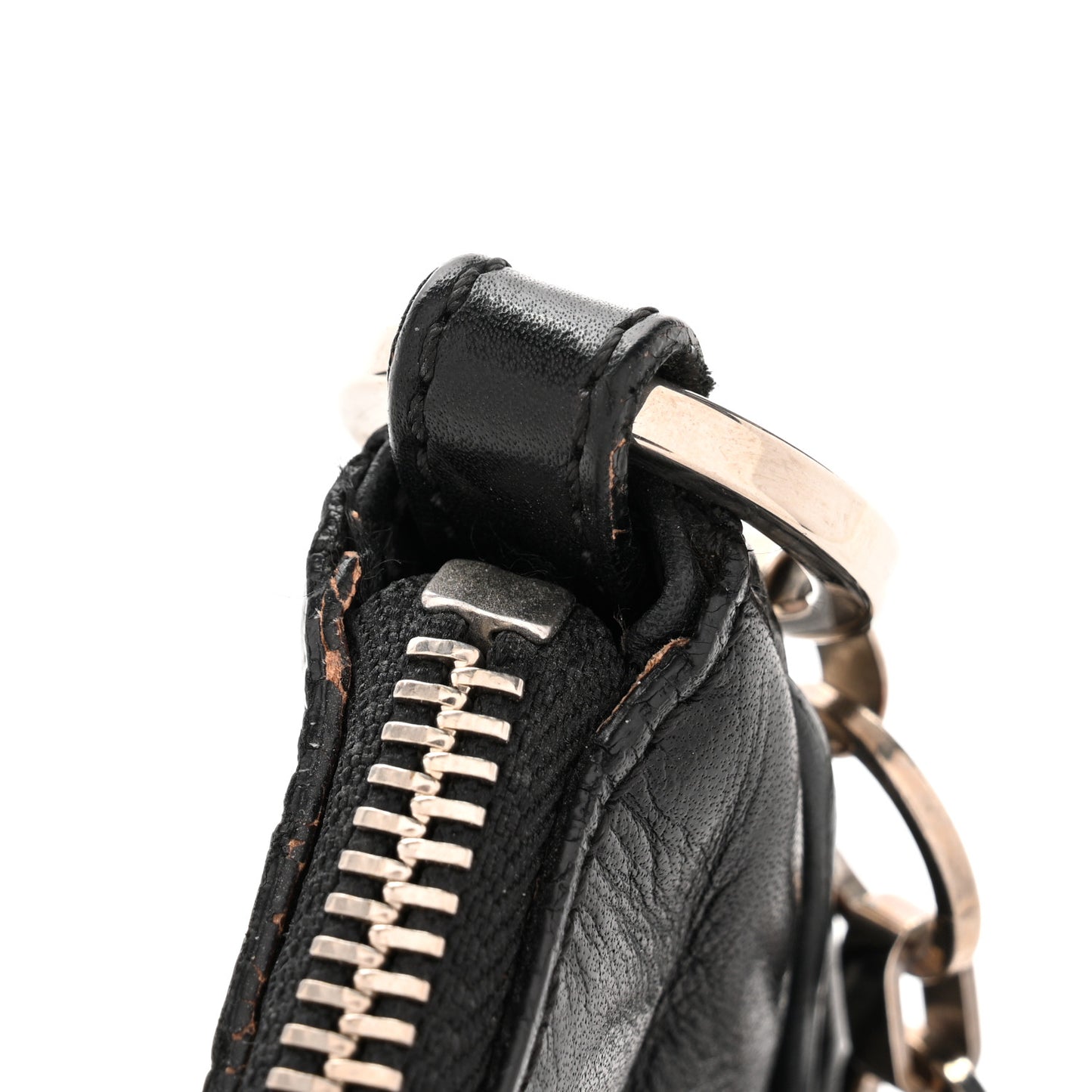Lambskin Tassel Hobo Black