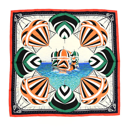 Hermes Silk Spinnakers Scarf 90 1 of 5