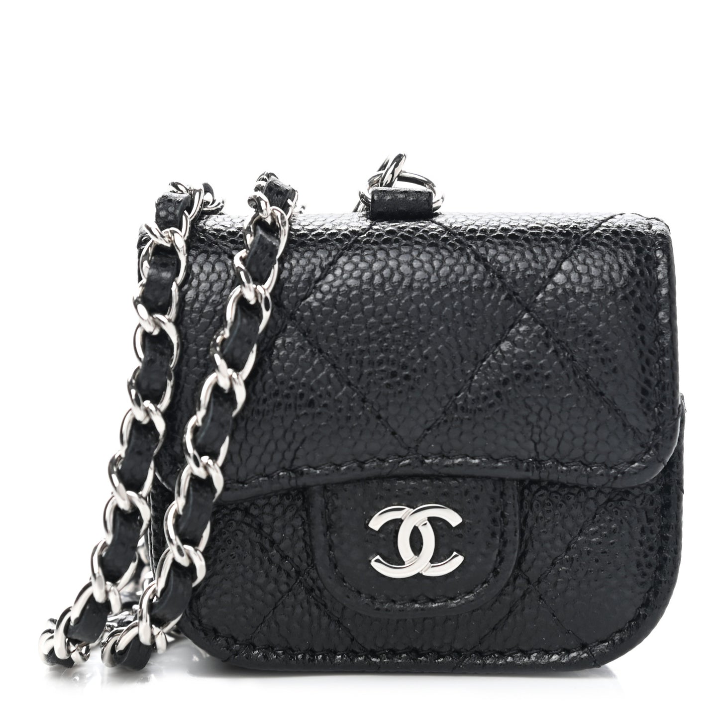 Caviar Quilted Airpods Pro Case Black