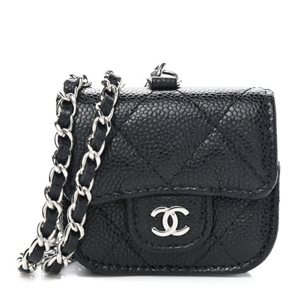 Chanel Caviar Quilted Airpods Pro Case Black 1 of 10