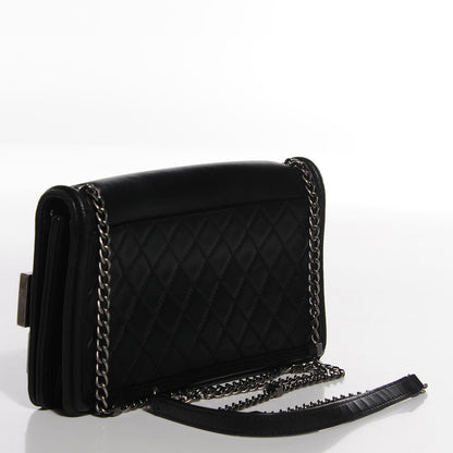 Chanel Lambskin and Plexiglass Boy Brick Flap Black 3 of 7