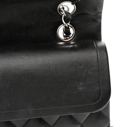 Chanel Lambskin Quilted Medium Double Flap Black 12 of 13