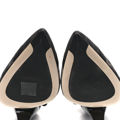 Fendi Technical Mesh FF Colibri 85mm Slingback Pumps 39 Black 8 of 8