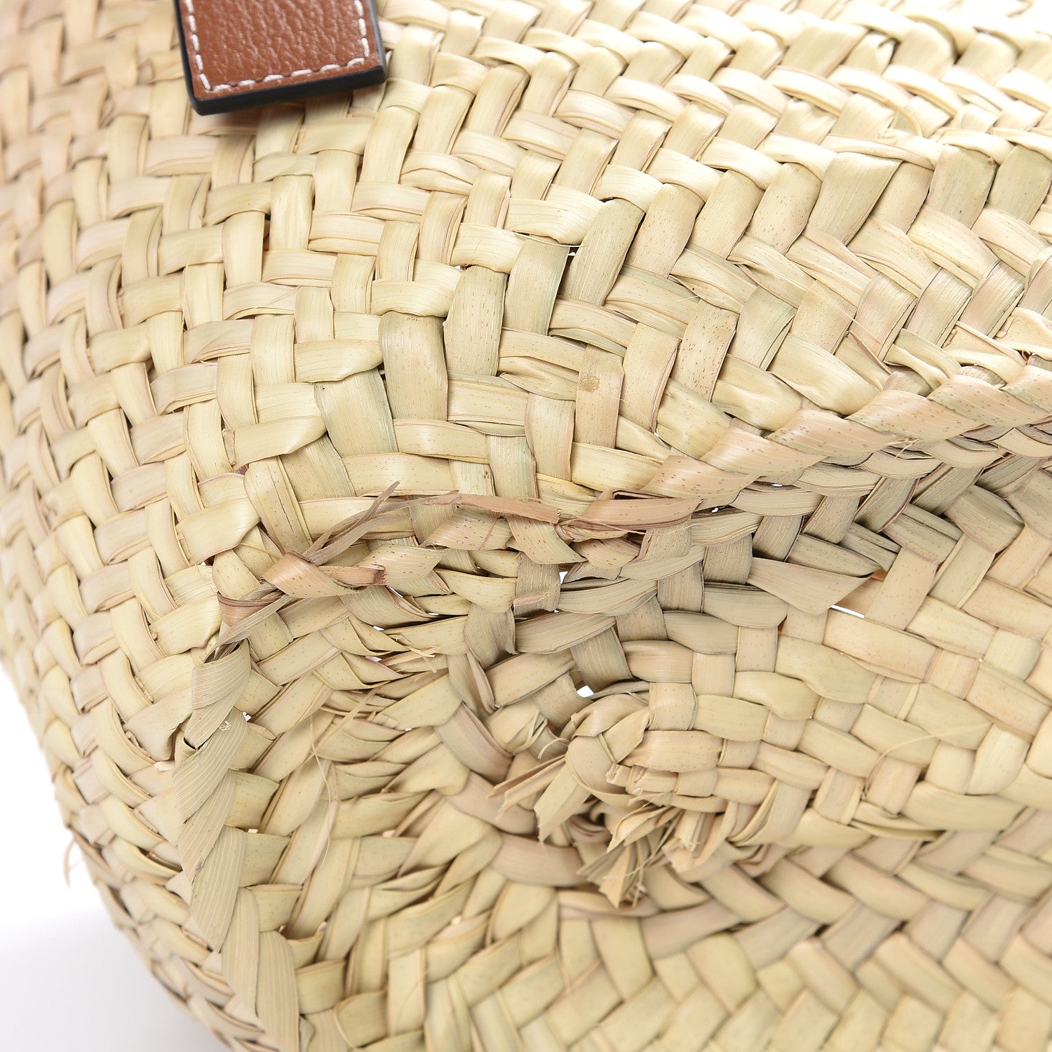 Loewe Raffia Small Basket Tote Bag Natural Tan 9 of 9