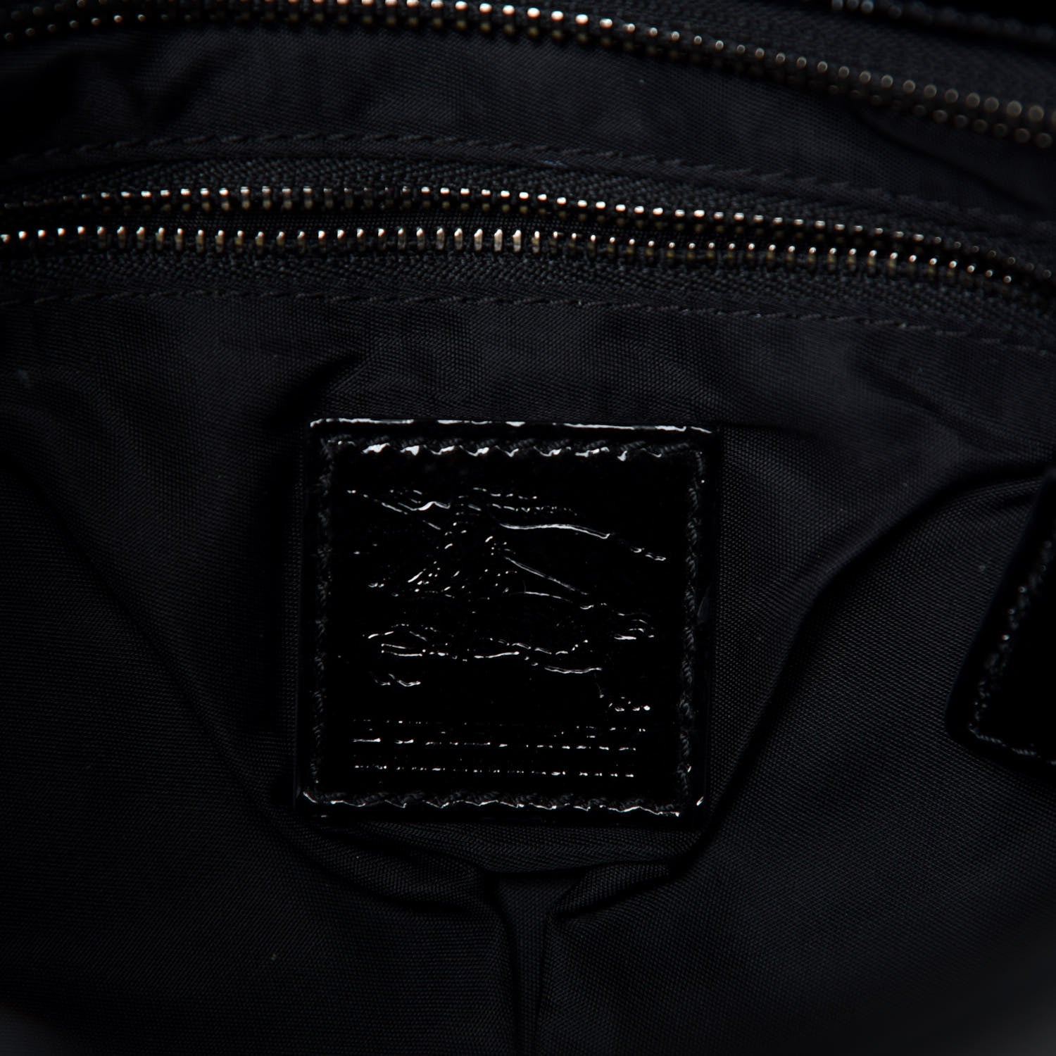 Burberry Nylon Beat Check Shoulder Bag Black 8 of 11