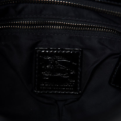 Burberry Nylon Beat Check Shoulder Bag Black 8 of 11