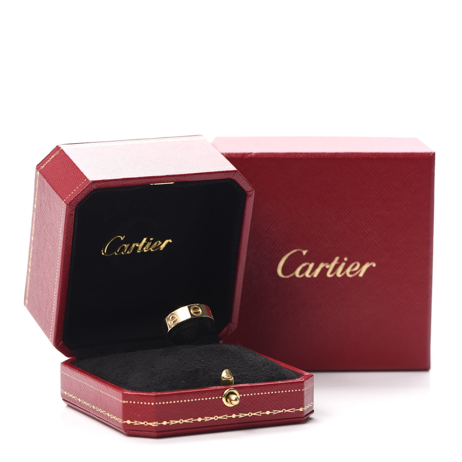 Cartier 18K Yellow Gold 5.5mm LOVE Ring 48 4.5 8 of 8