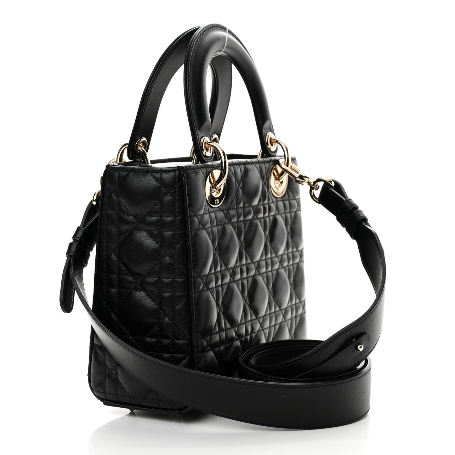 Lambskin Cannage Small My ABCDior Lady Dior Black