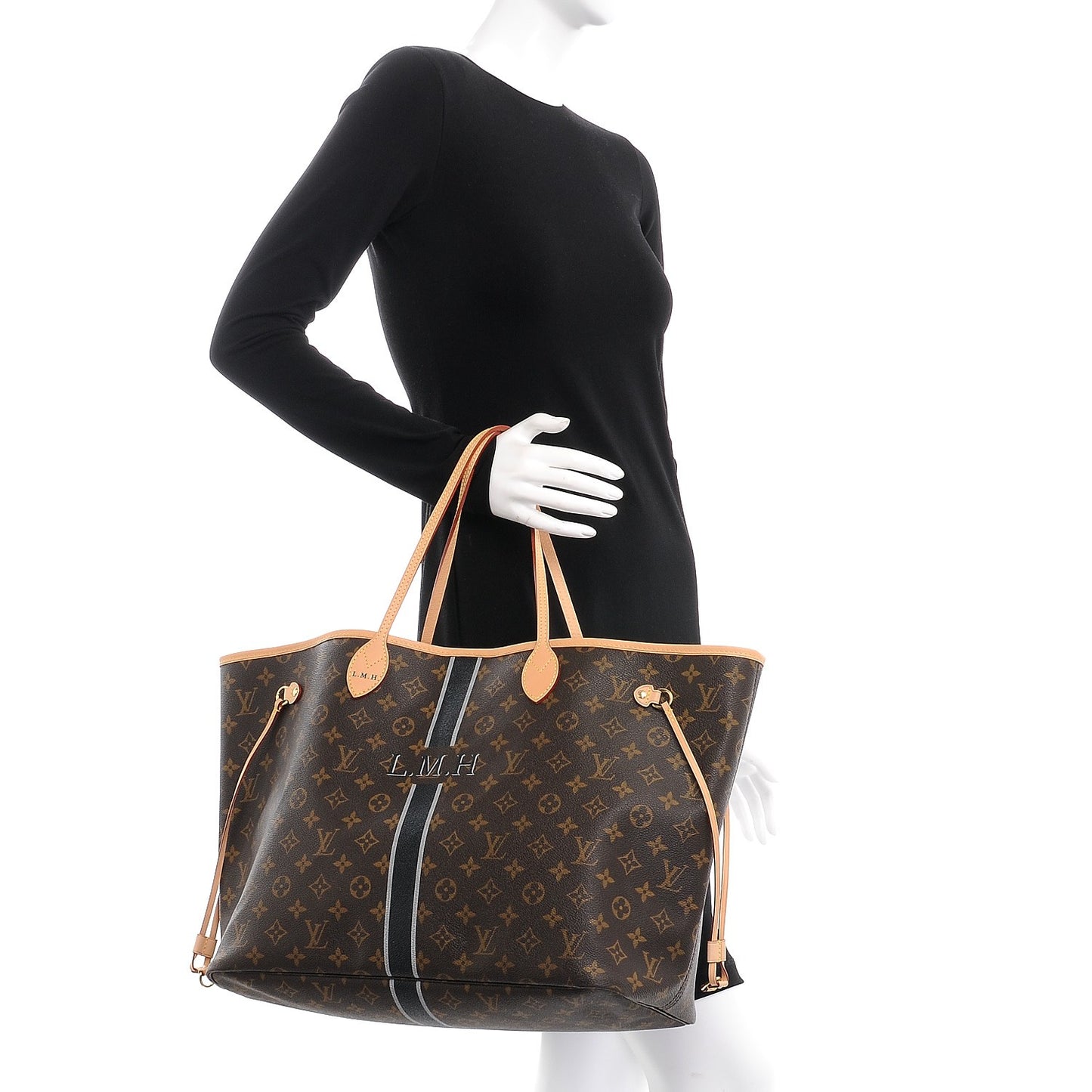 Monogram My LV Heritage Neverfull GM Gris Black