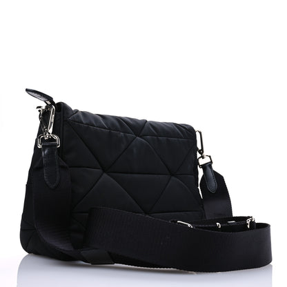 Prada Re-Nylon Quilted Padded Flap Shoulder Bag Black 3 of 10