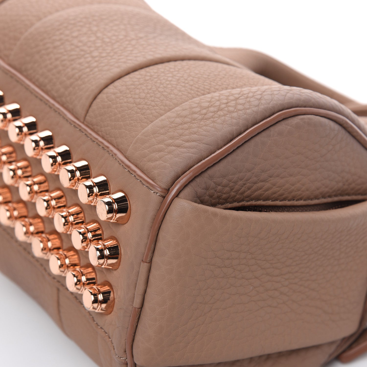 Alexander Wang Pebbled Lambskin Mini Rockie Latte Rose Gold Hardware 8 of 13