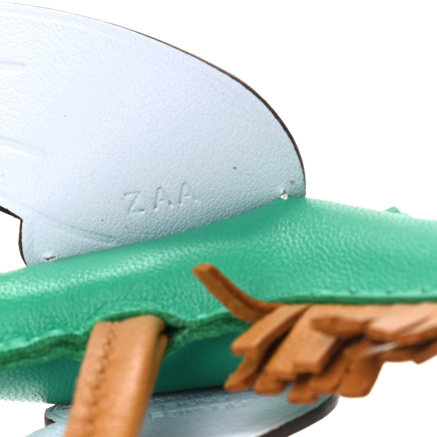 Hermes Milo Lambskin Grigri Rodeo Pegase Horse Bag Charm PM Menthe Sesame Bleu Brume 4 of 4