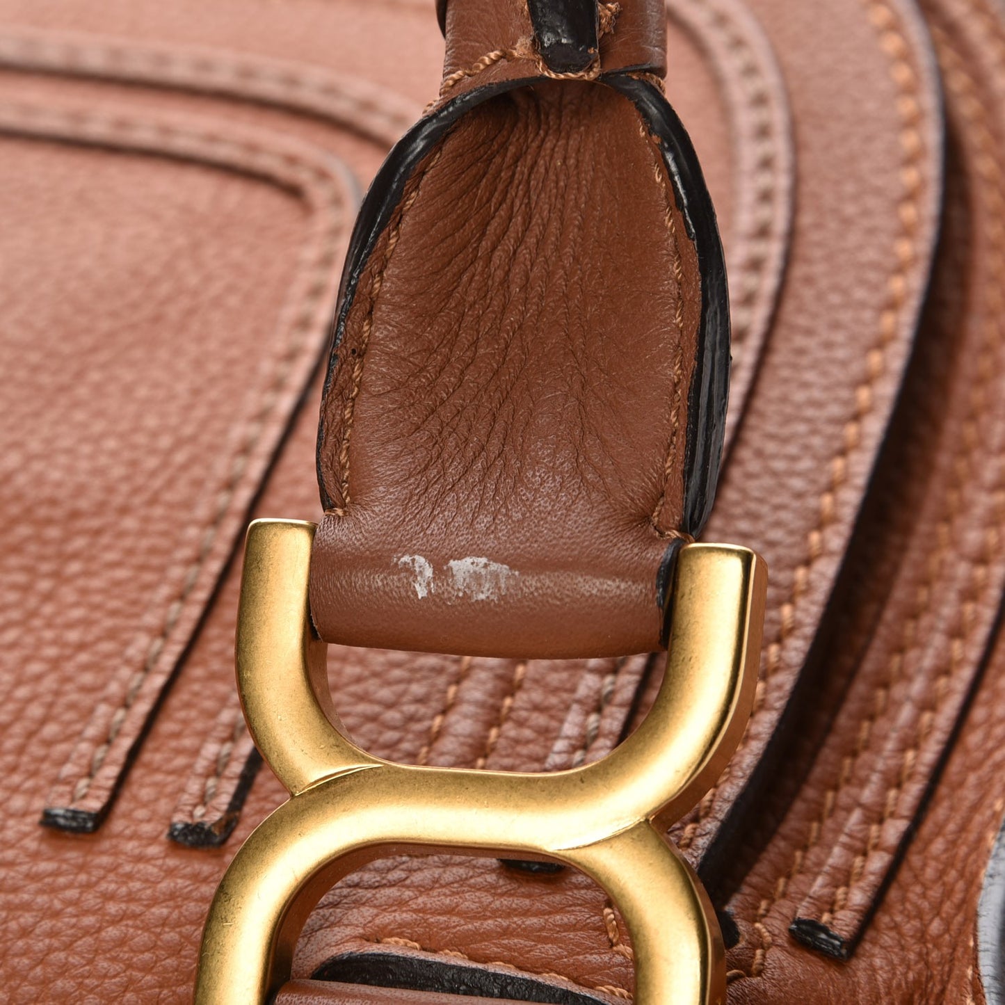 Calfskin Medium Marcie Satchel Tan