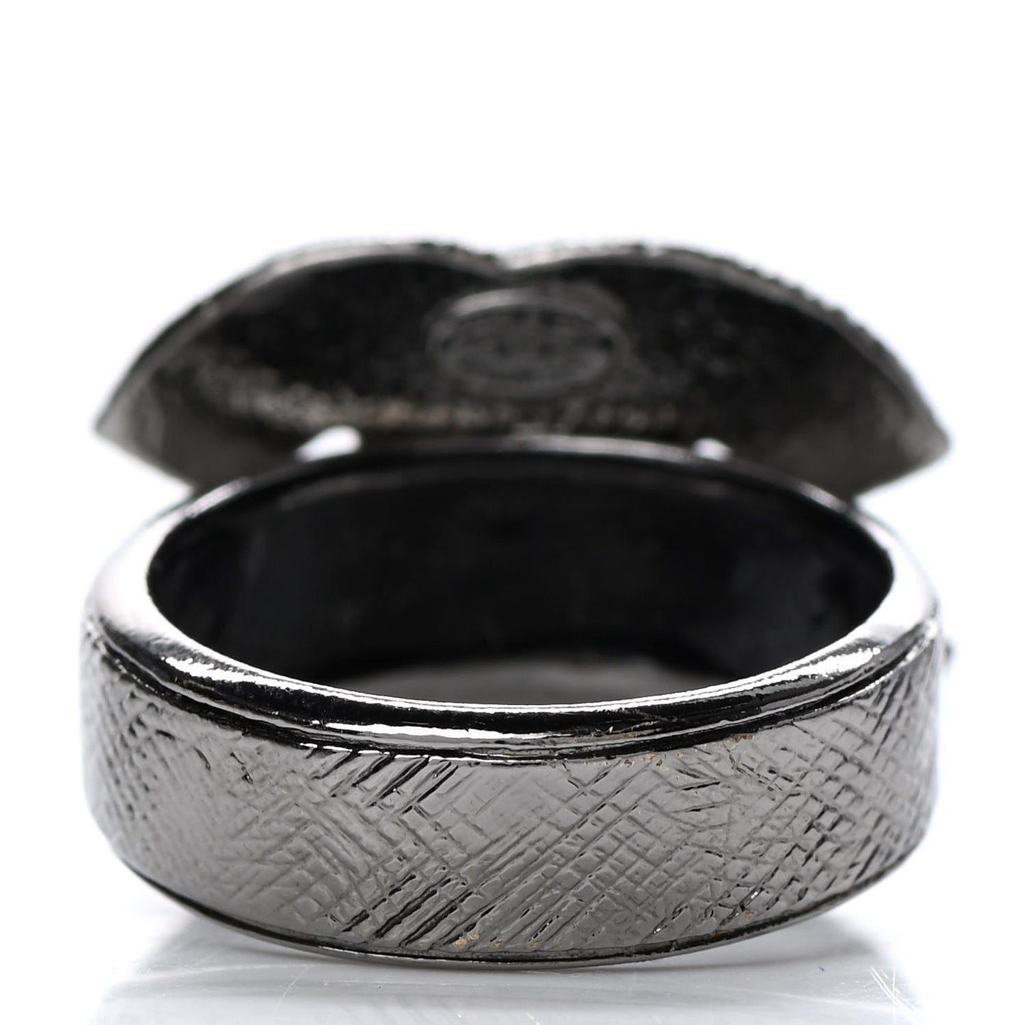 Crystal CC Ring 6.5 Black