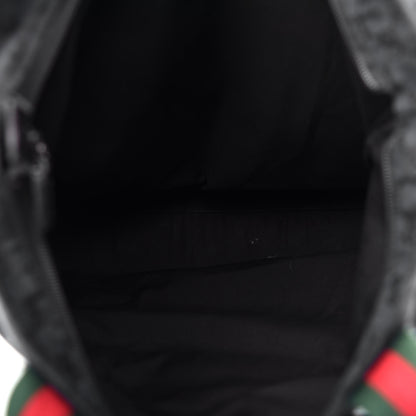 Gucci Nylon Monogram Large Web Handle Vertical Tote Black 5 of 11