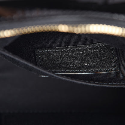 Saint Laurent Patent Matelasse Monogram Toy Vicky Camera Bag Black 7 of 11