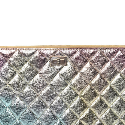 Chanel Metallic Goatskin Quilted Medium 2.55 Reissue Cosmetic Case Multicolor 7 of 8