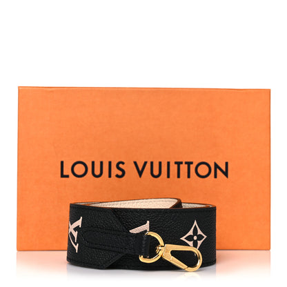 Louis Vuitton Empreinte Monogram Bandouliere Shoulder Strap Black Beige 6 of 6