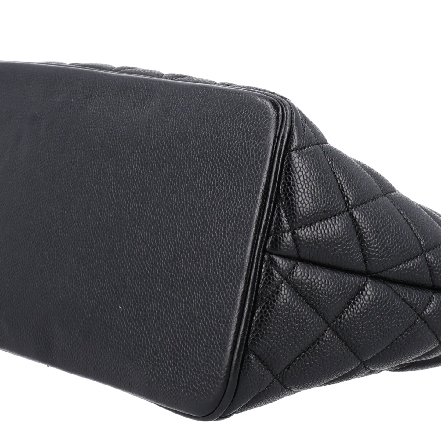 Caviar Quilted Medallion Tote Black
