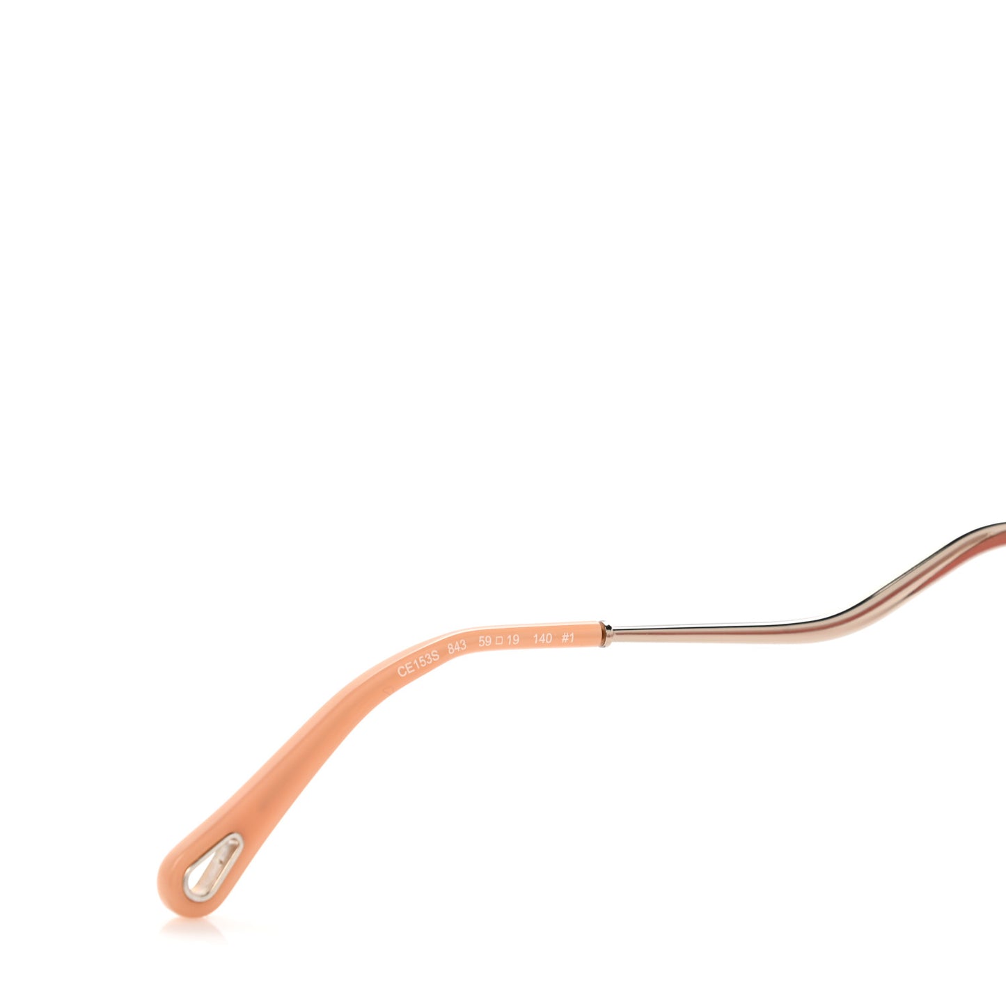 Oversize Round Sunglasses CE153S Silver Pink