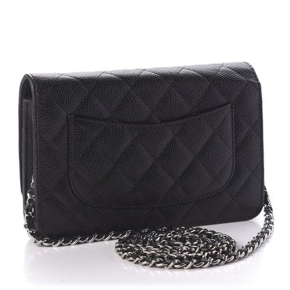 Chanel Caviar Quilted Wallet On Chain WOC Black 3 of 11