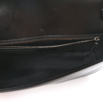 Gucci Calfskin Matelasse Monochrome Small GG Marmont Shoulder Bag Black 5 of 10