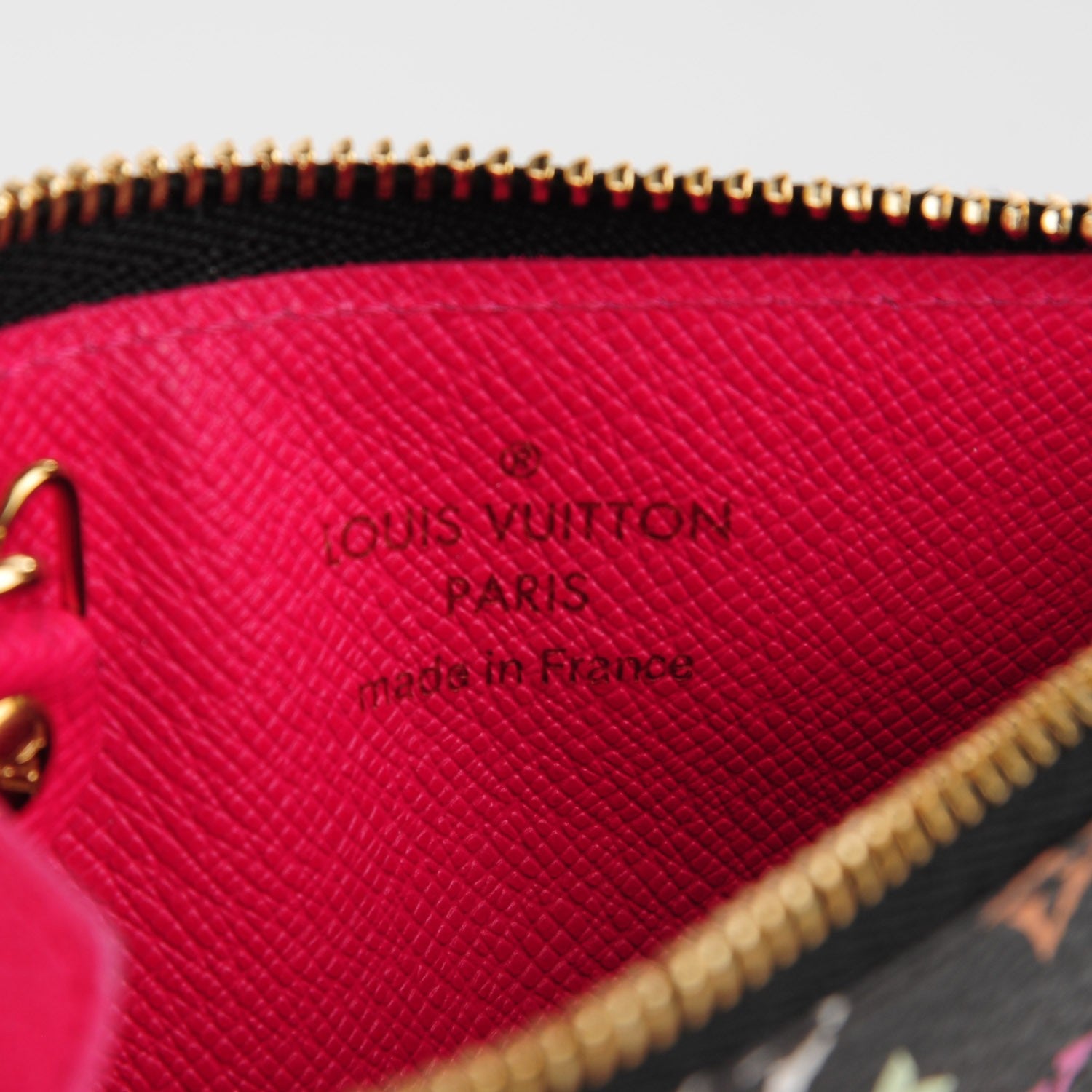 Louis Vuitton Monogram Multicolor Key Pouch Black Grenade 6 of 7