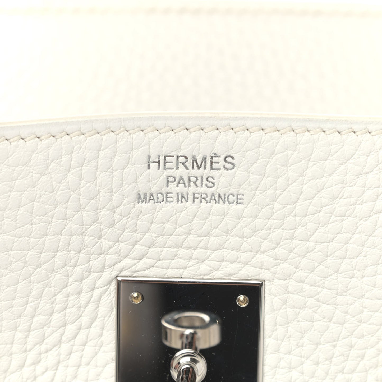 Taurillon Clemence Birkin 35 White