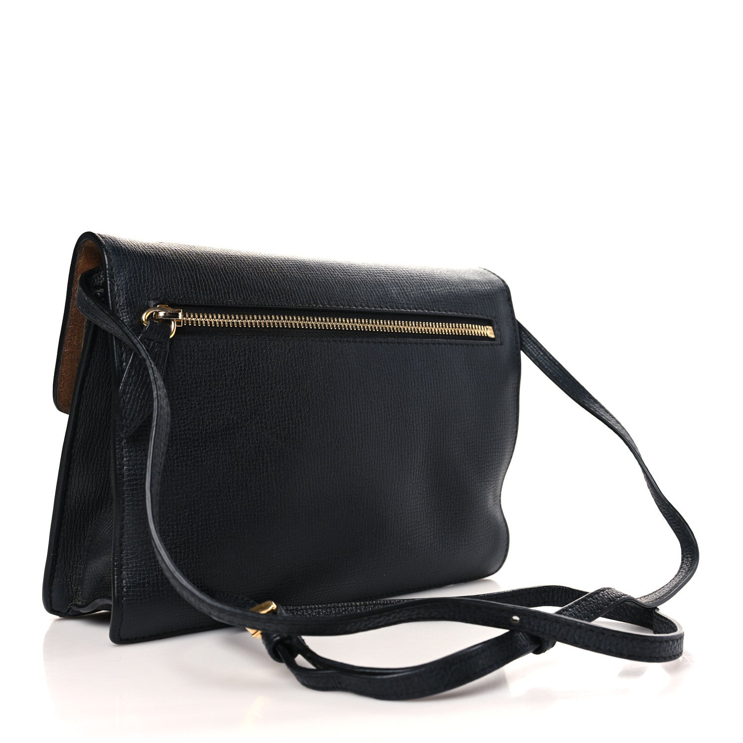 Burberry Derby Calfskin House Check Small Macken Crossbody Bag Black 3 of 8