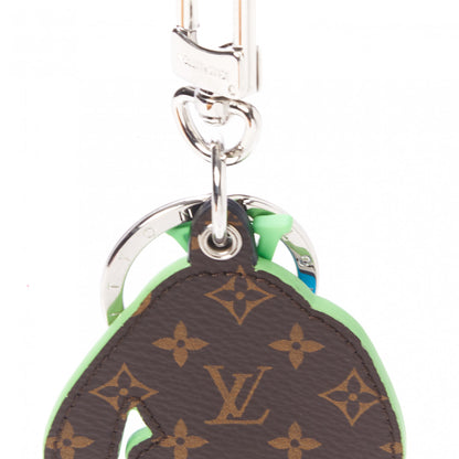 Louis Vuitton Calfskin Embossed Monogram LV Friends Rabbit Key Holder 4 of 5