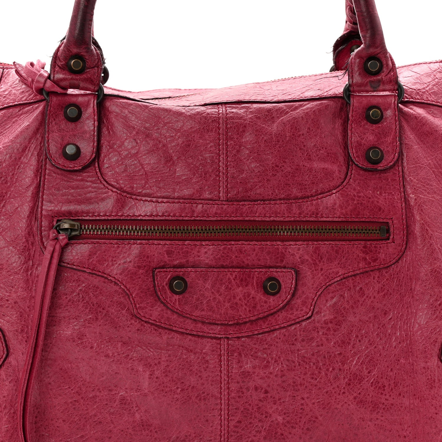 Balenciaga Agneau Classic Hardware Work Pourpre 9 of 15