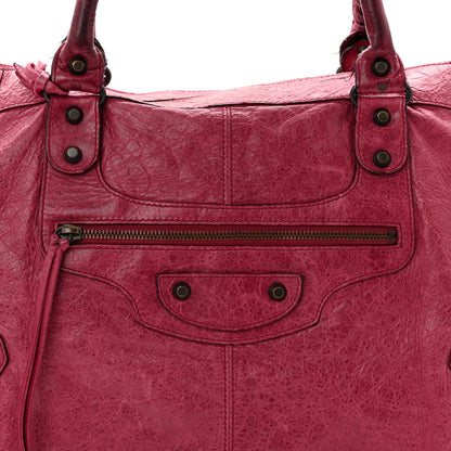 Balenciaga Agneau Classic Hardware Work Pourpre 9 of 15