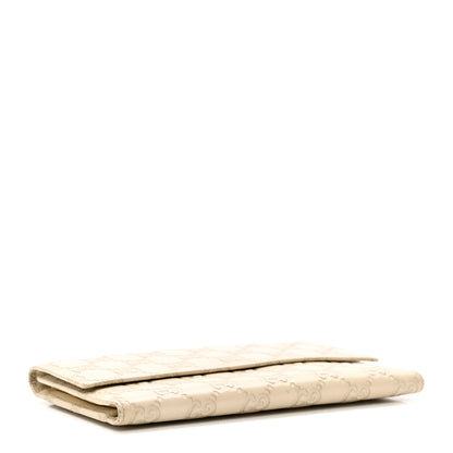 Gucci Guccissima Continental Flap Wallet Off White 3 of 12