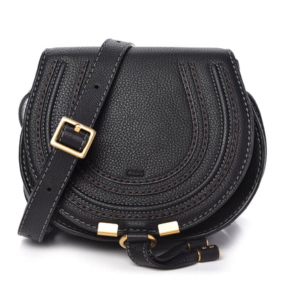 Chloe Calfskin Mini Marcie Round Crossbody Bag Black 1 of 8