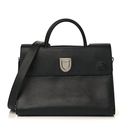 Christian Dior Grained Calfskin Medium Diorever Flap Black 1 of 11
