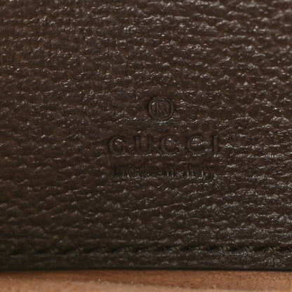 Gucci GG Supreme Monogram Textured Calfskin Web Mini Ophidia Half Moon Hobo Beige Ebony New Acero 6 of 11