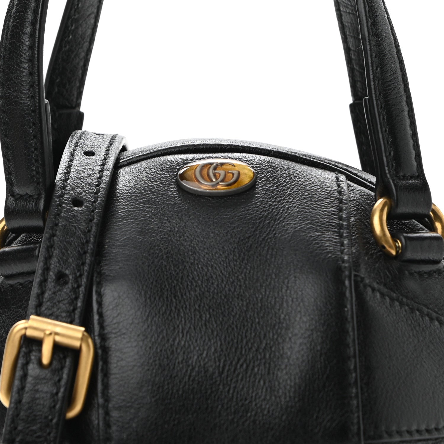 Gucci Piuma Lux Energy Mini Tifosa Basketball Shaped Shoulder Bag Black 8 of 10