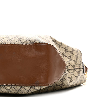 Gucci GG Supreme Monogram Large Linea A Hobo Light Brown 10 of 11