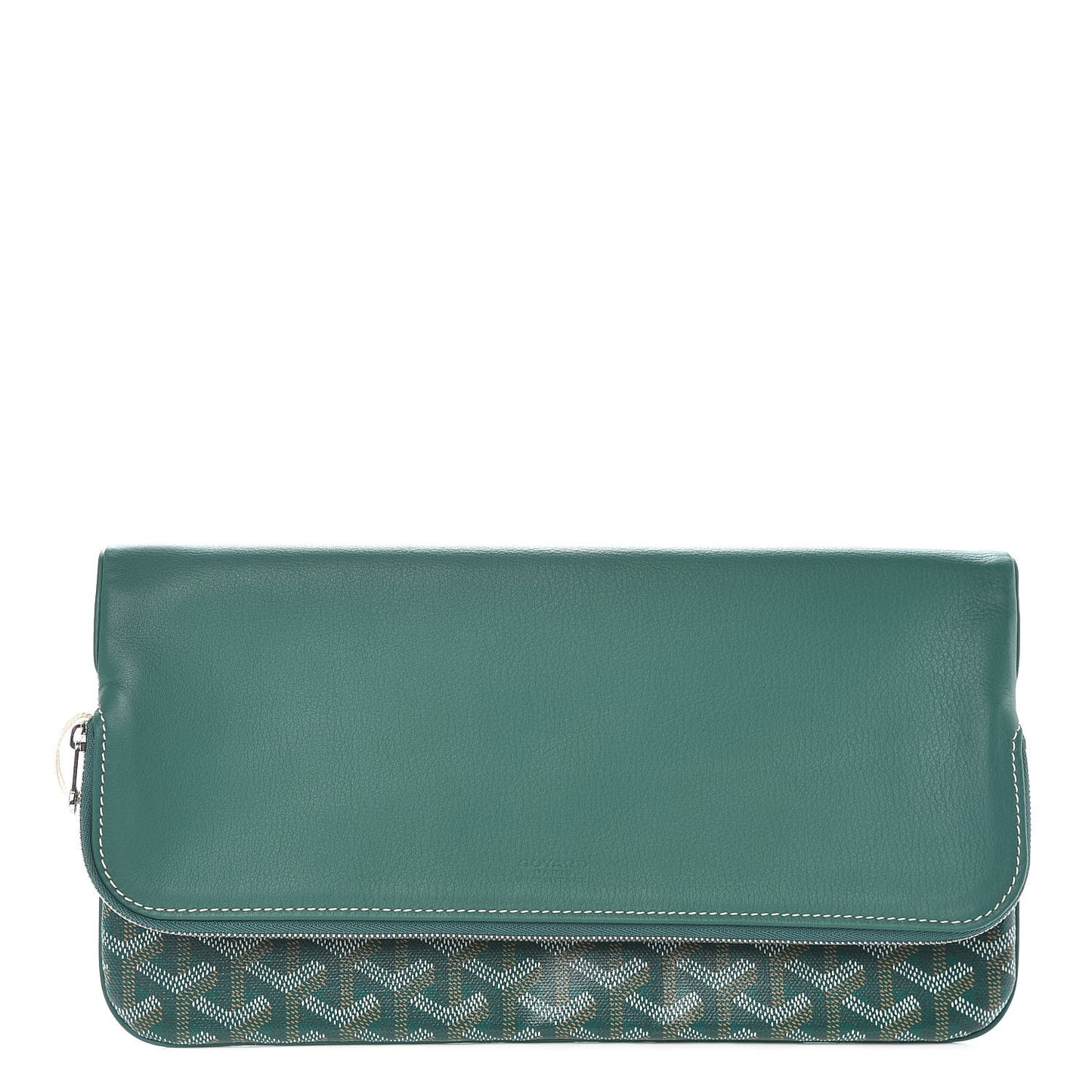 Goyardine Sainte Marie Soft Clutch Green
