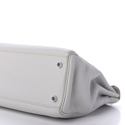 Hermes Taurillon Clemence Kelly Retourne 32 Gris Perle 7 of 13